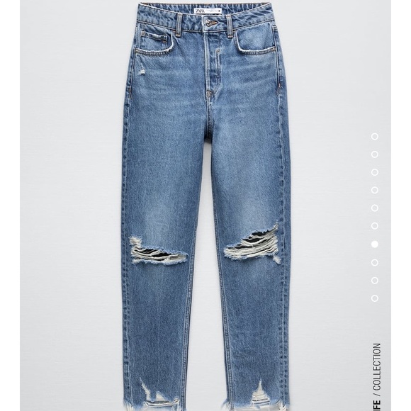 Zara high waisted mom jeans NWT - Picture 1 of 5